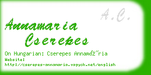 annamaria cserepes business card